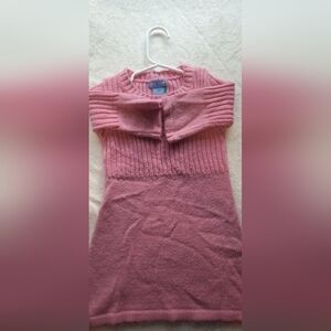 Pink Girls Sweater Dress Y2k